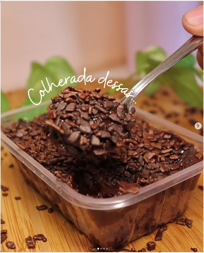 Sobremesa cremosa de chocolate